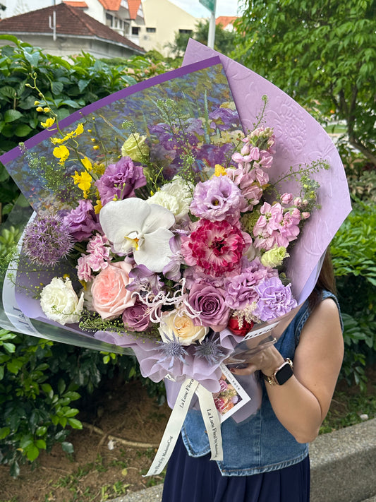 Midnight In Paris - Omakase(Florist Choice)Purple Theme【Size Deluxe】