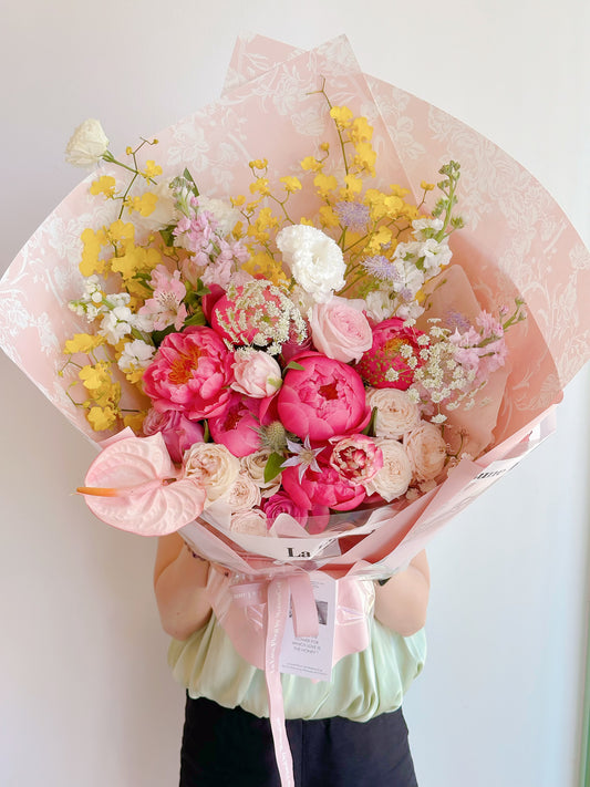 「All For Love」【Size L】 - Omakase(Florist Choice)Pink Theme