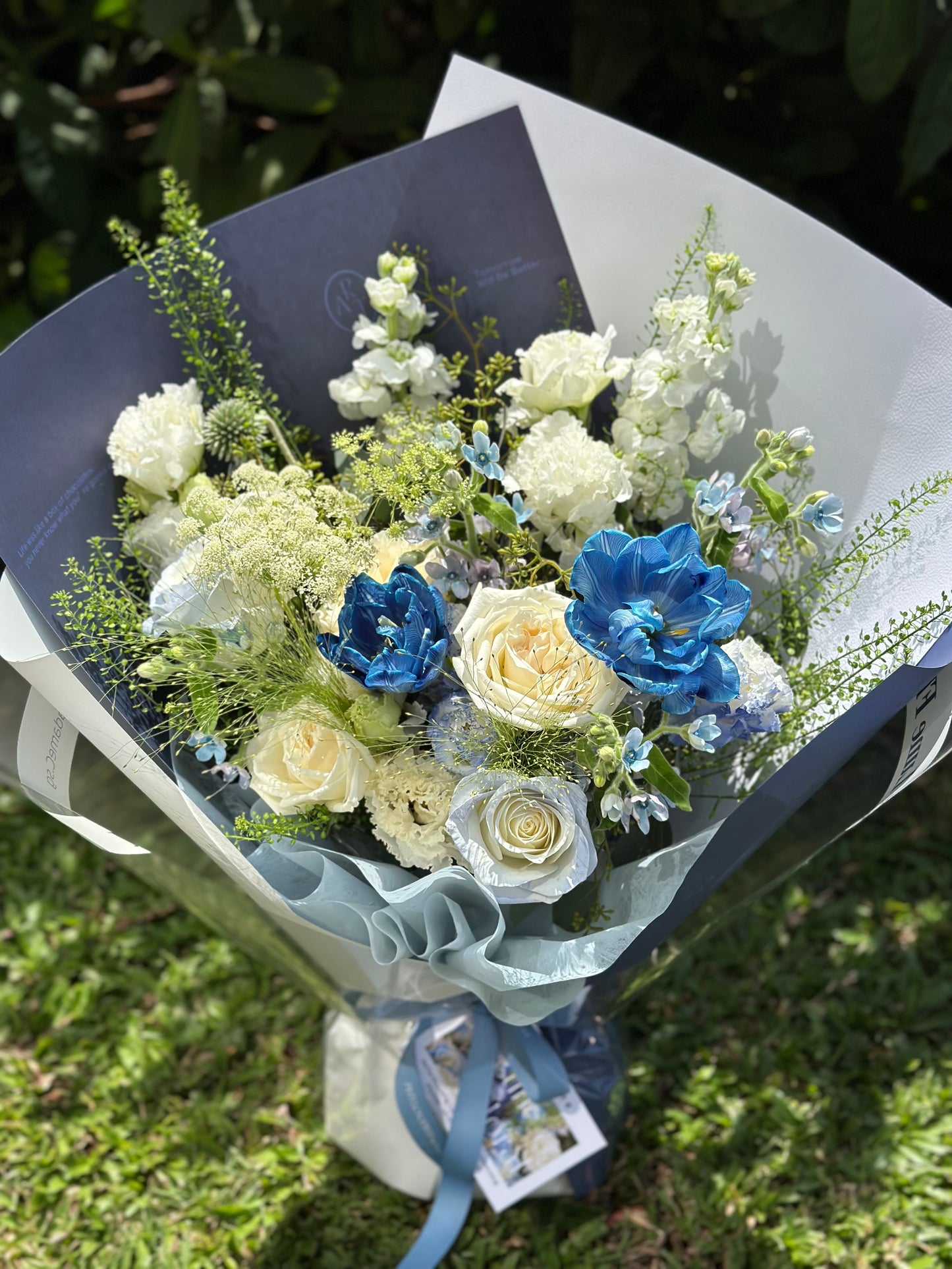 「The Starry Night」【Size S】 - Omakase(Florist Choice)Blue & White Theme