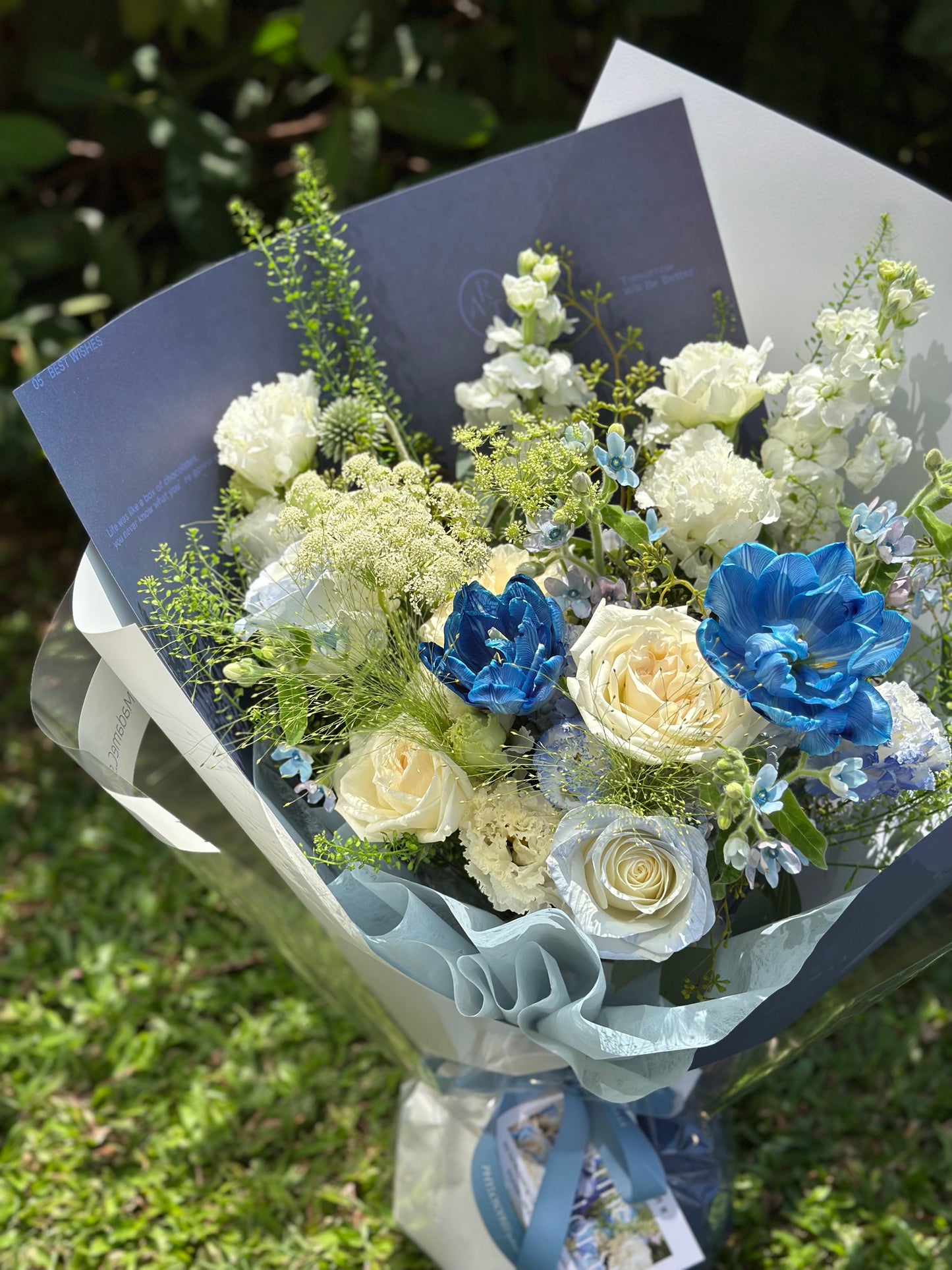 「The Starry Night」【Size S】 - Omakase(Florist Choice)Blue & White Theme