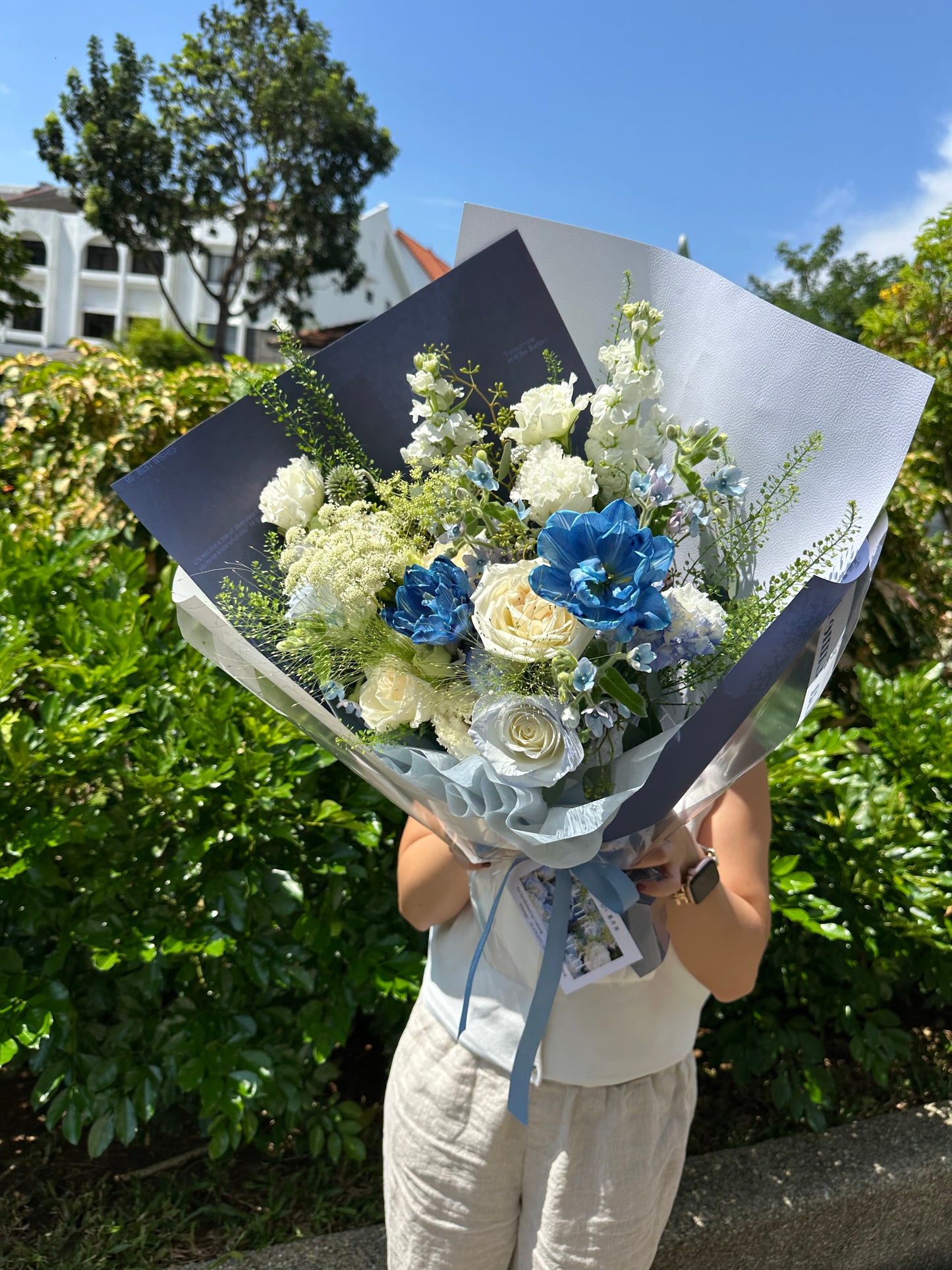 「The Starry Night」【Size S】 - Omakase(Florist Choice)Blue & White Theme