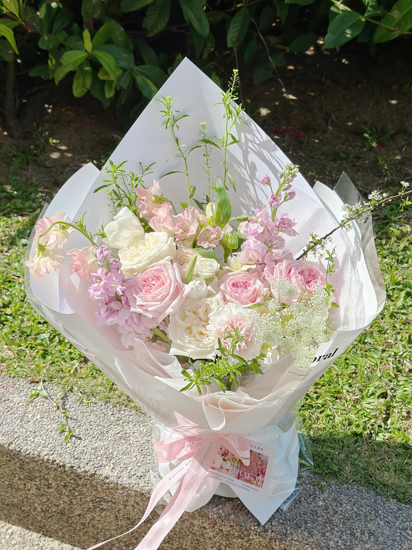 「All For Love」【Size Regular】 - Omakase(Florist Choice)Pink & White Theme
