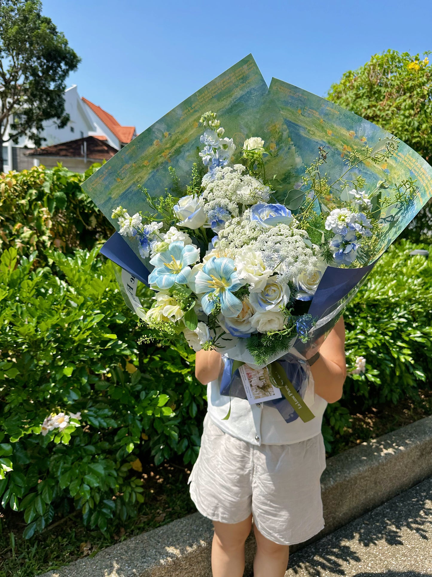 「The Starry Night」【Size S】 - Omakase(Florist Choice)Blue & Green Theme