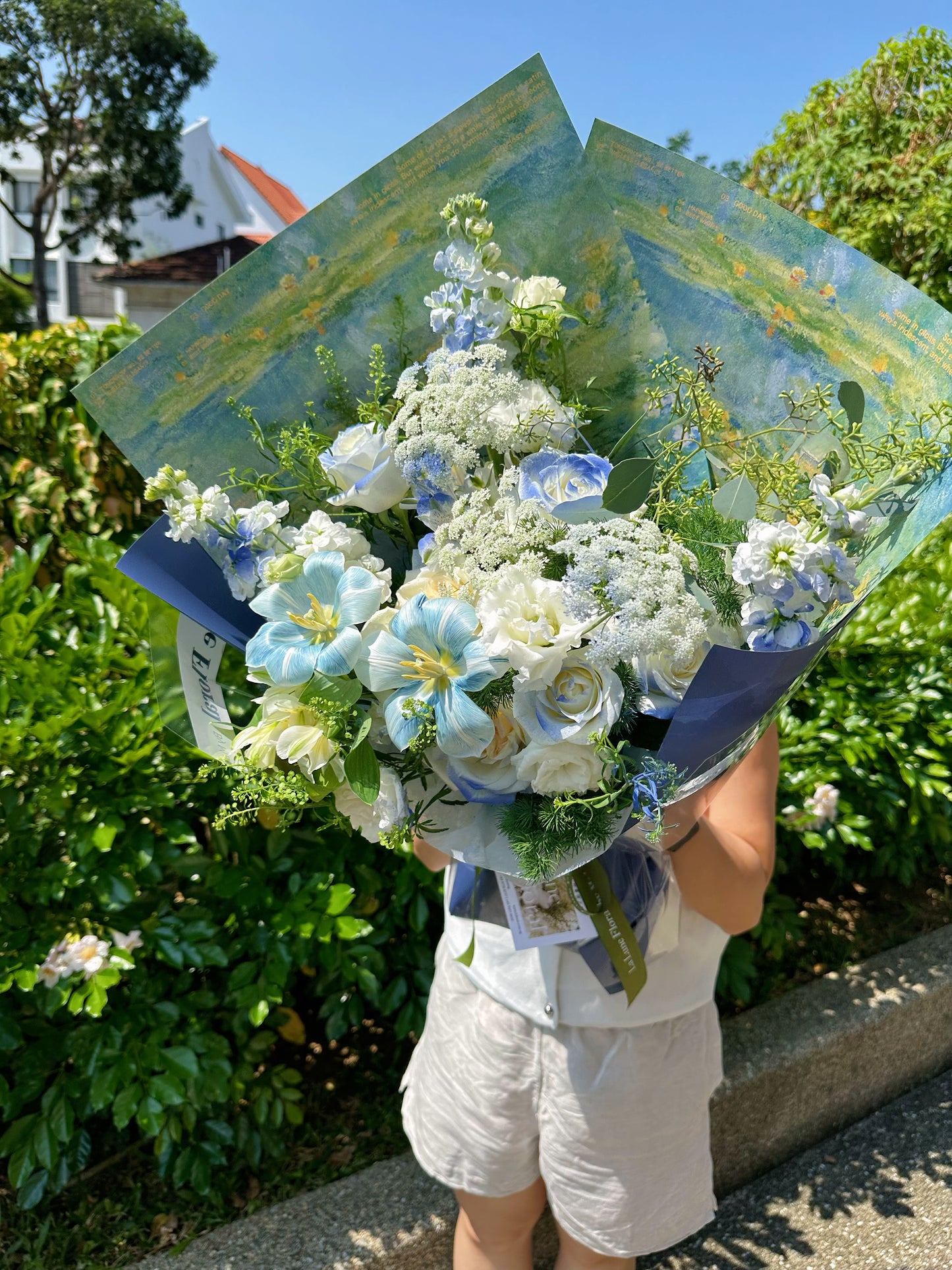 「The Starry Night」【Size S】 - Omakase(Florist Choice)Blue & Green Theme