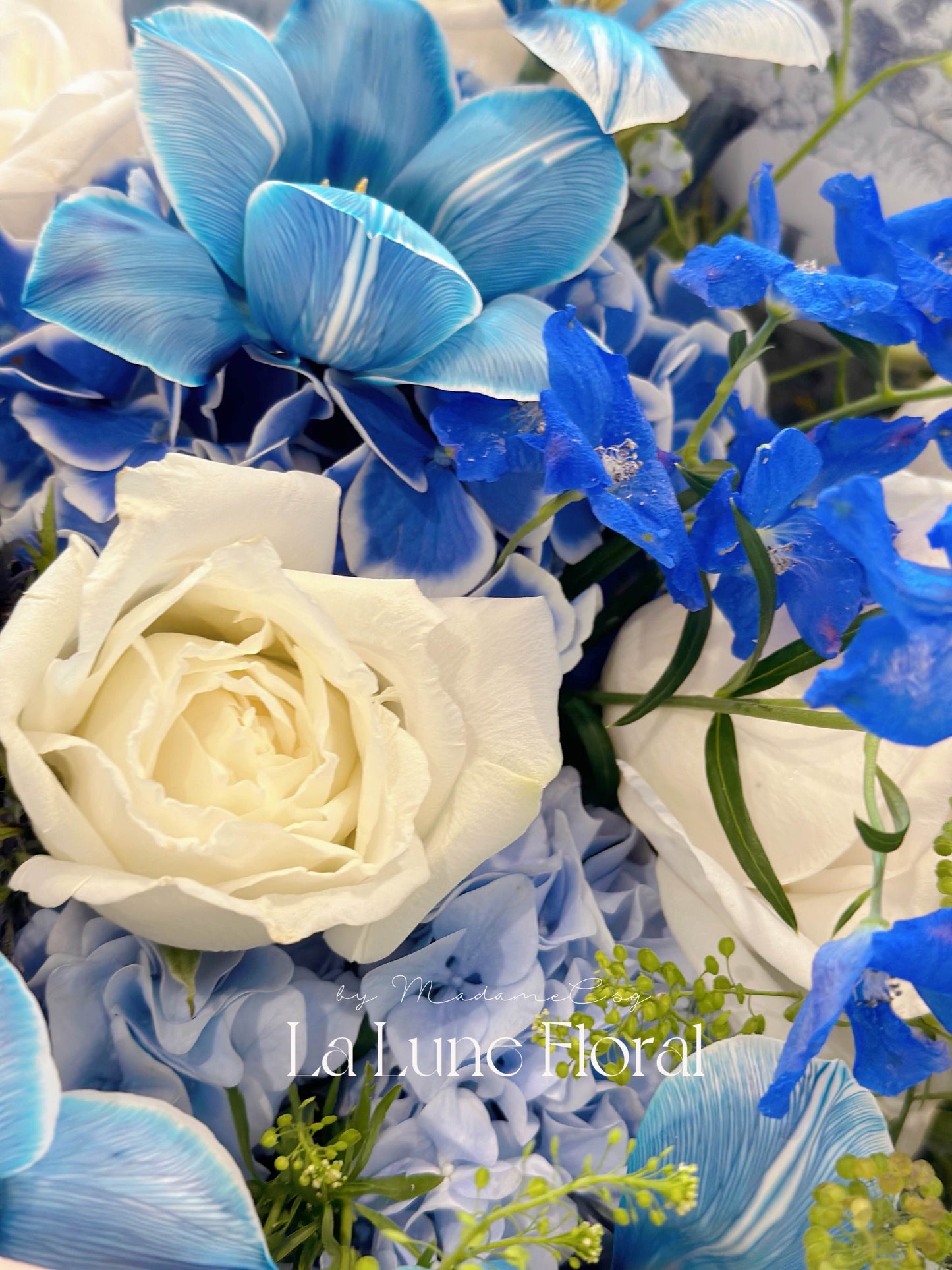 「The Starry Night」【Size L】 - Omakase(Florist Choice)Blue & White Theme