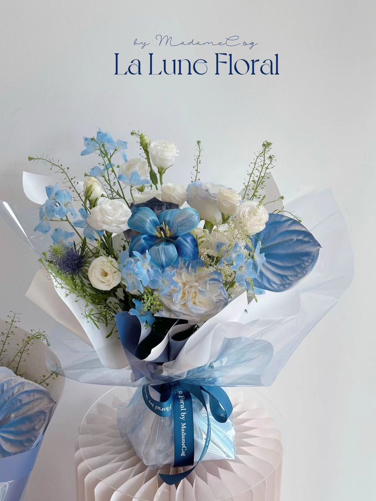 「The Starry Night」【Size S】 - Omakase(Florist Choice)Blue & White Theme