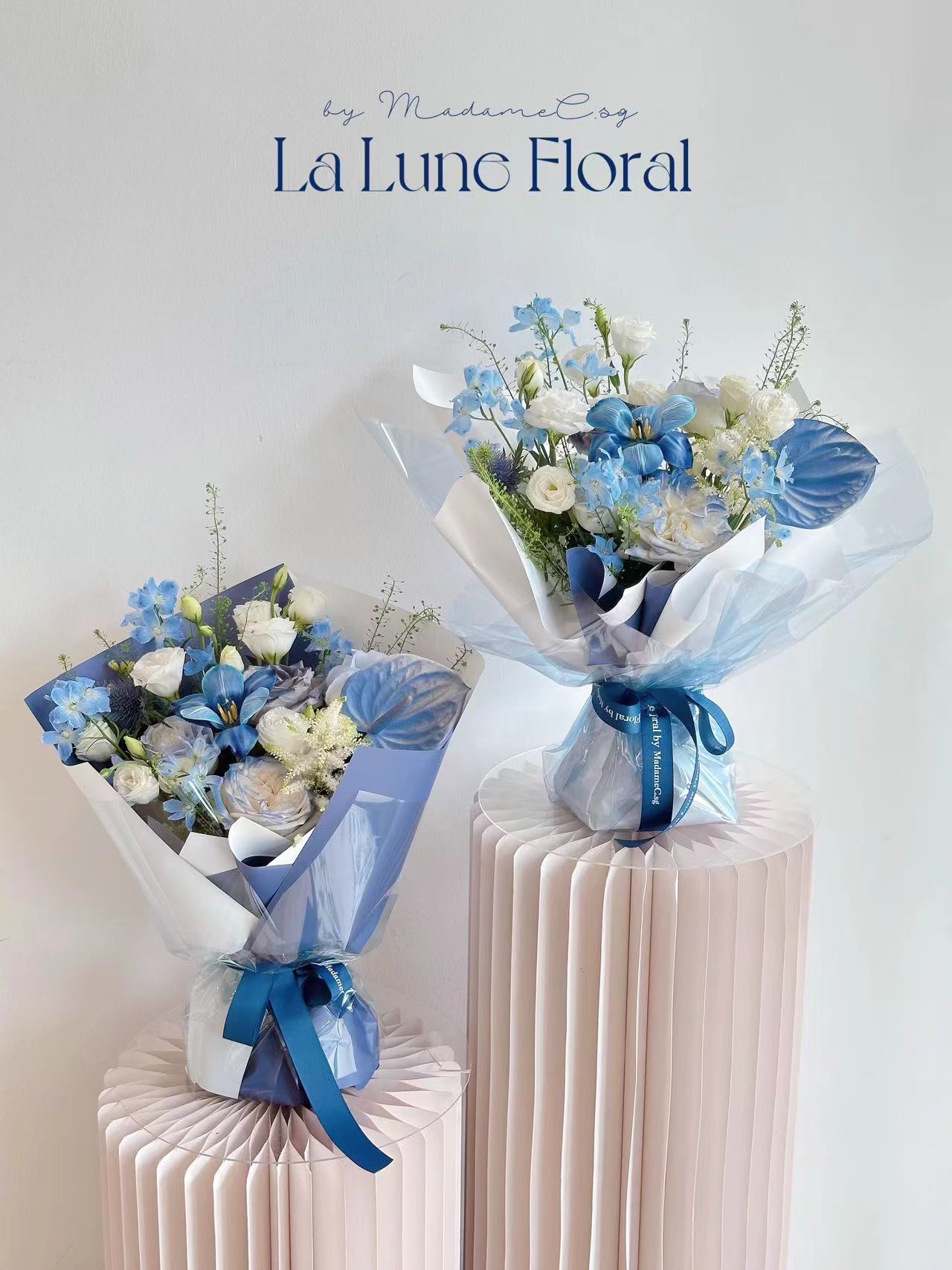 「The Starry Night」【Size S】 - Omakase(Florist Choice)Blue & White Theme