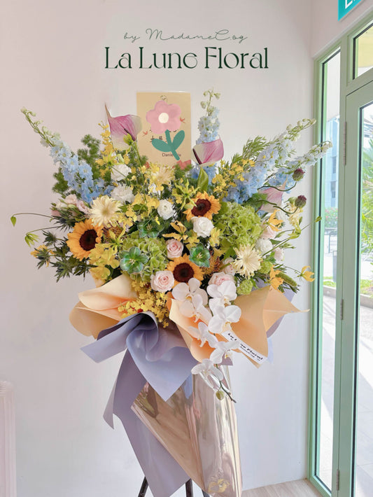 Grand Opening Flower Stand (Luxury) - Monet‘s Garden Color Theme