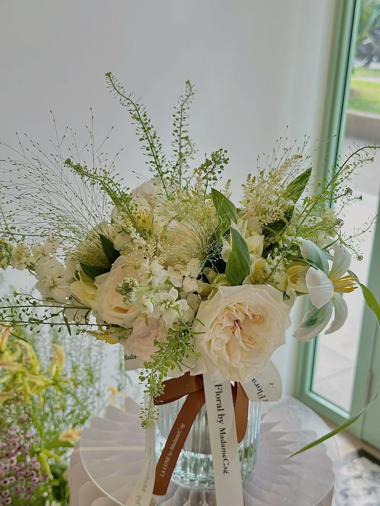 Summer Dream Bridal Bouquet - Green & White Color