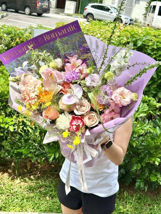 Midnight In Paris - Omakase(Florist Choice)Purple Theme【Size Deluxe】
