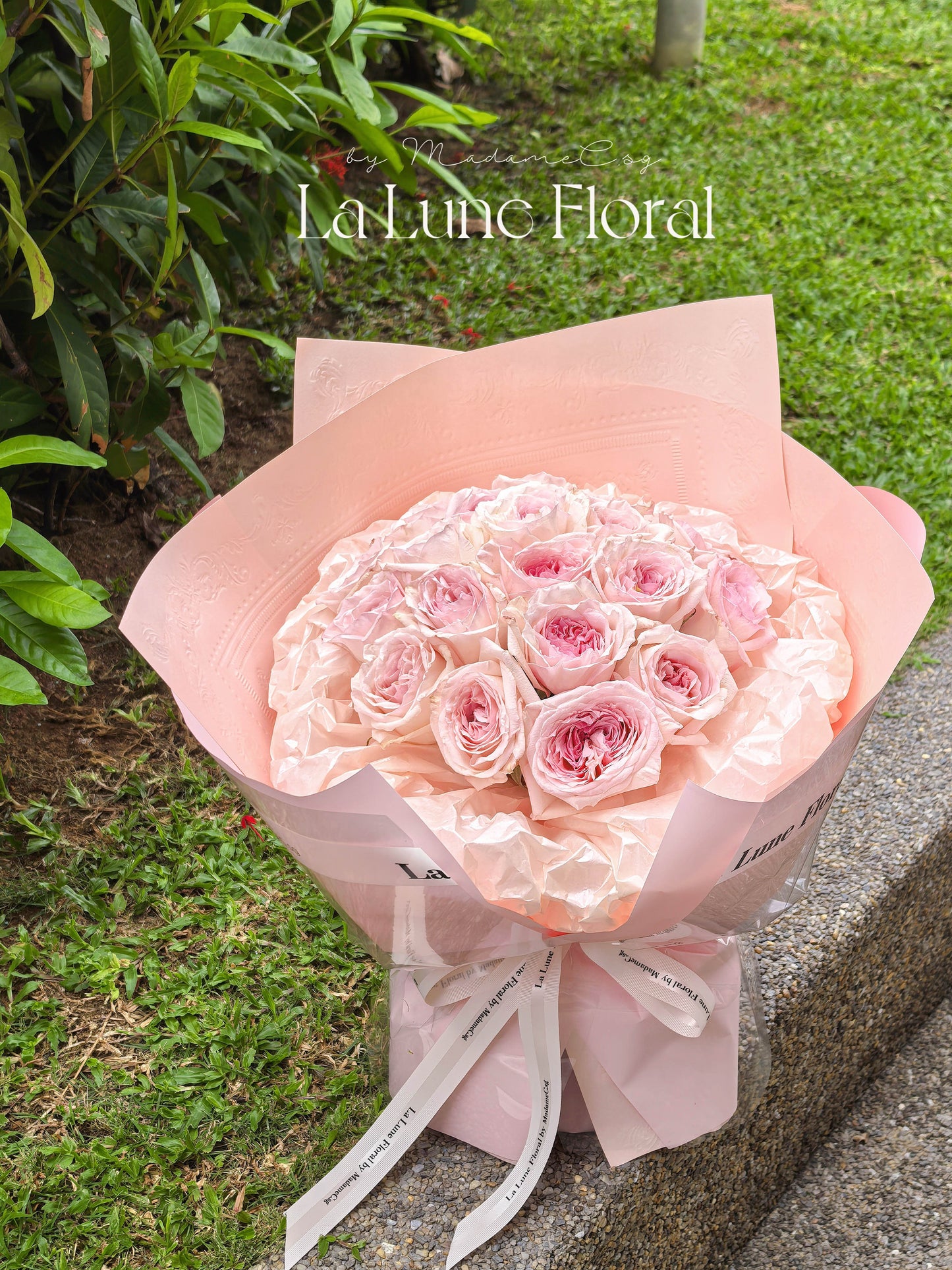 Kenya Pink O‘hara Rose Bouquet - 19stk