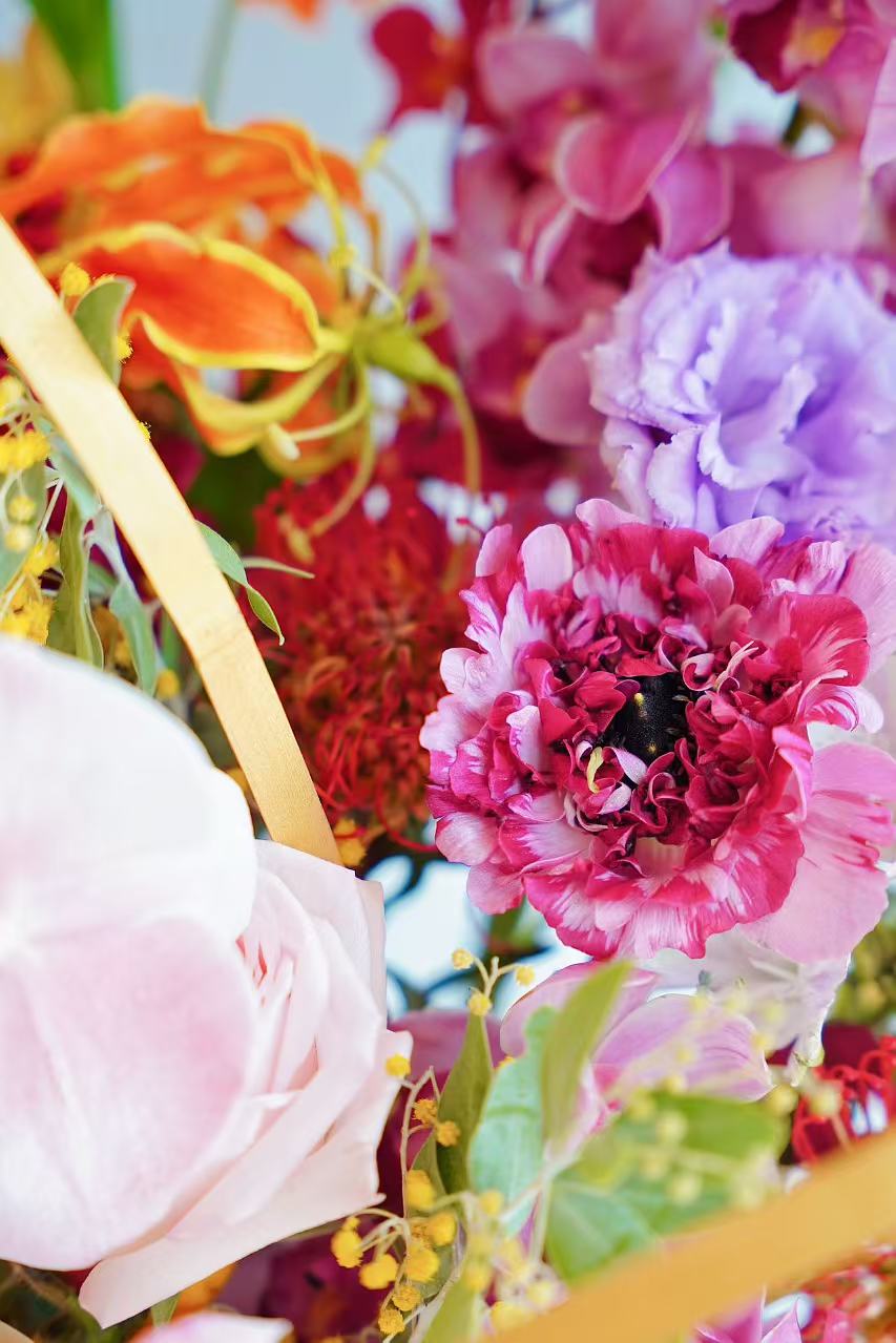 2025🧧CNY Fresh Flower Box - 「花开富贵」Hua Kai Fu Gui 💜Purple&Pink Theme