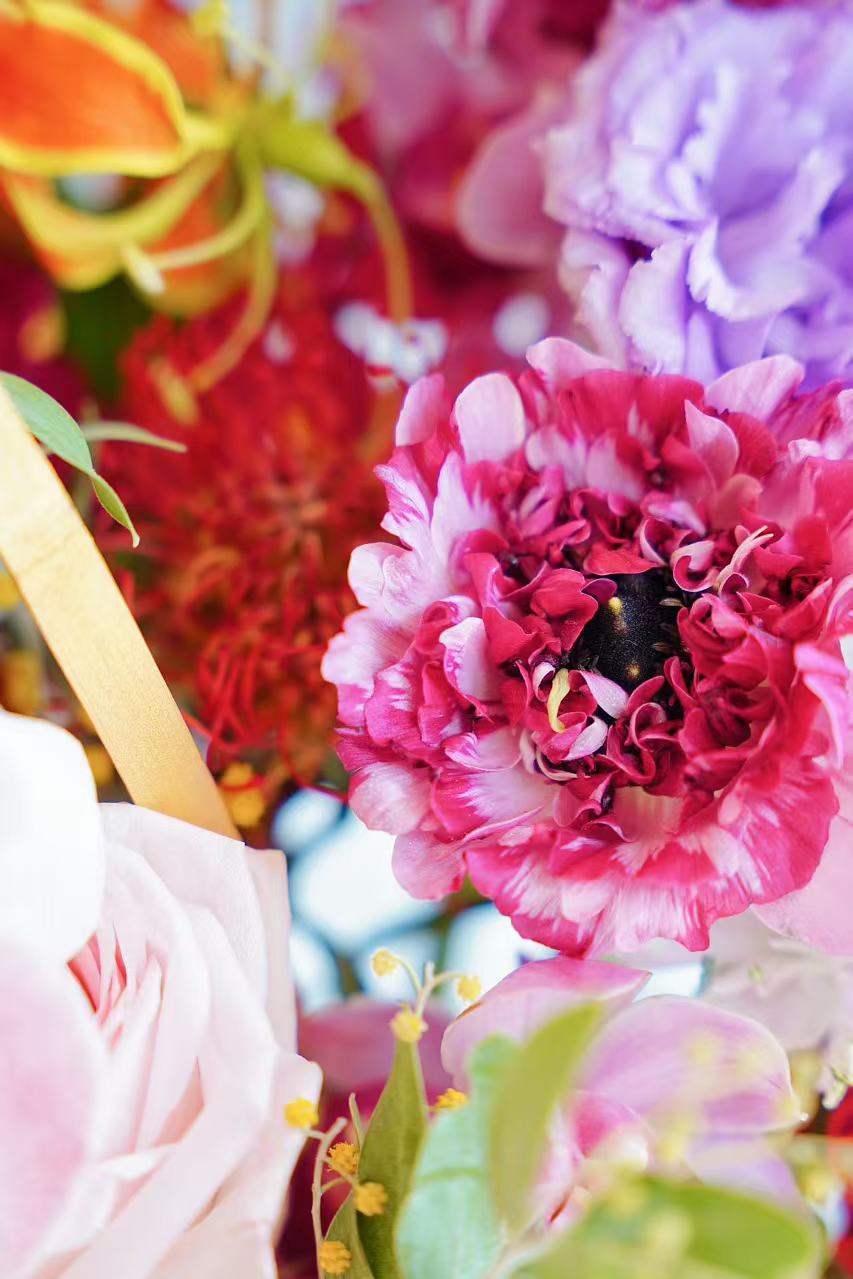 2025🧧CNY Fresh Flower Box - 「花开富贵」Hua Kai Fu Gui 💜Purple&Pink Theme