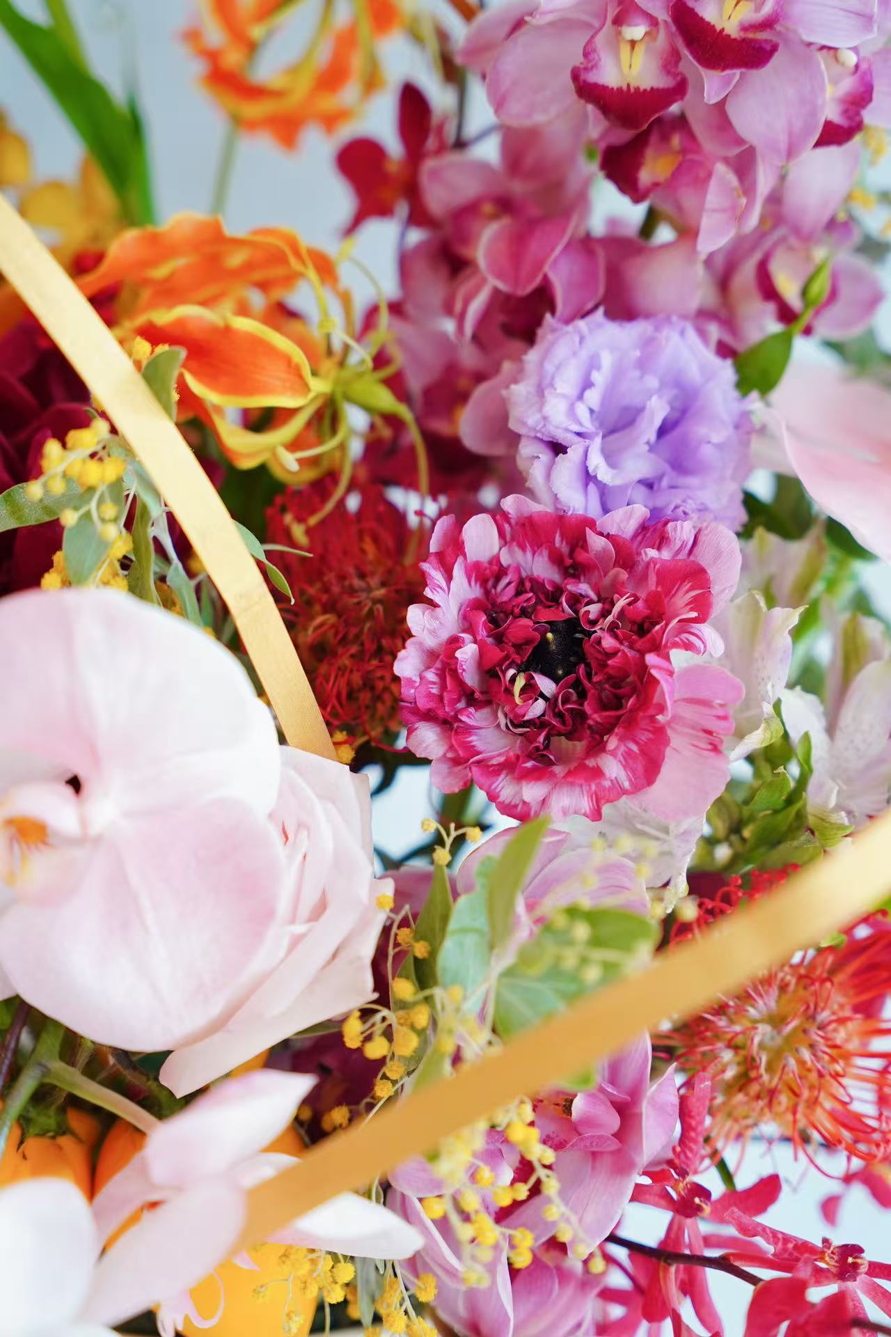 2025🧧CNY Fresh Flower Box - 「花开富贵」Hua Kai Fu Gui 💜Purple&Pink Theme