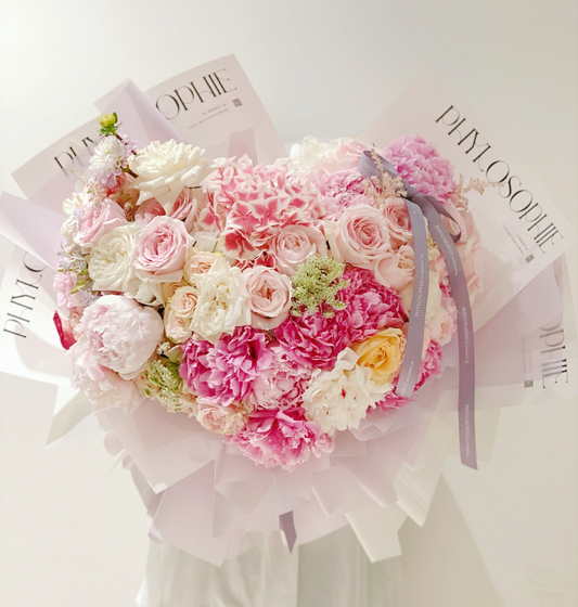 「All For Love」【XXL 】Omakase Florist Choice - Pink/White Colour Tone