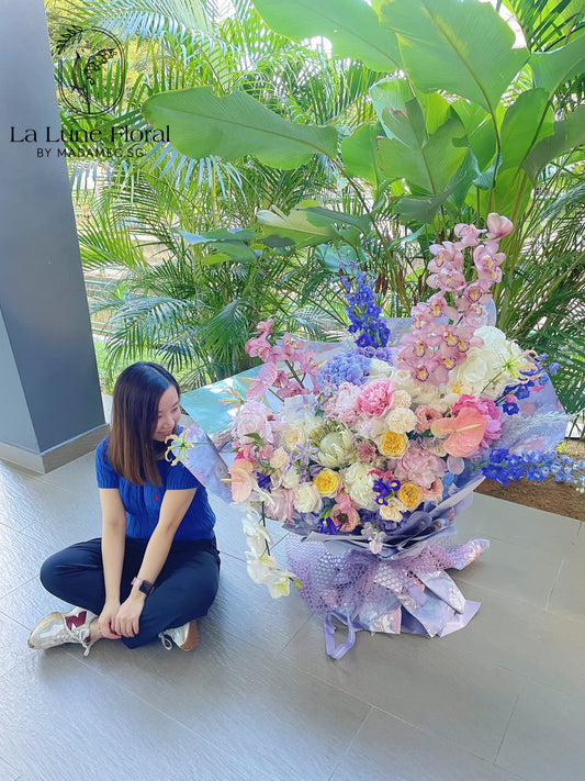 「Midnight in Paris」【XXXL 】Omakase Florist Choice - Pink / Purple Colour Tone