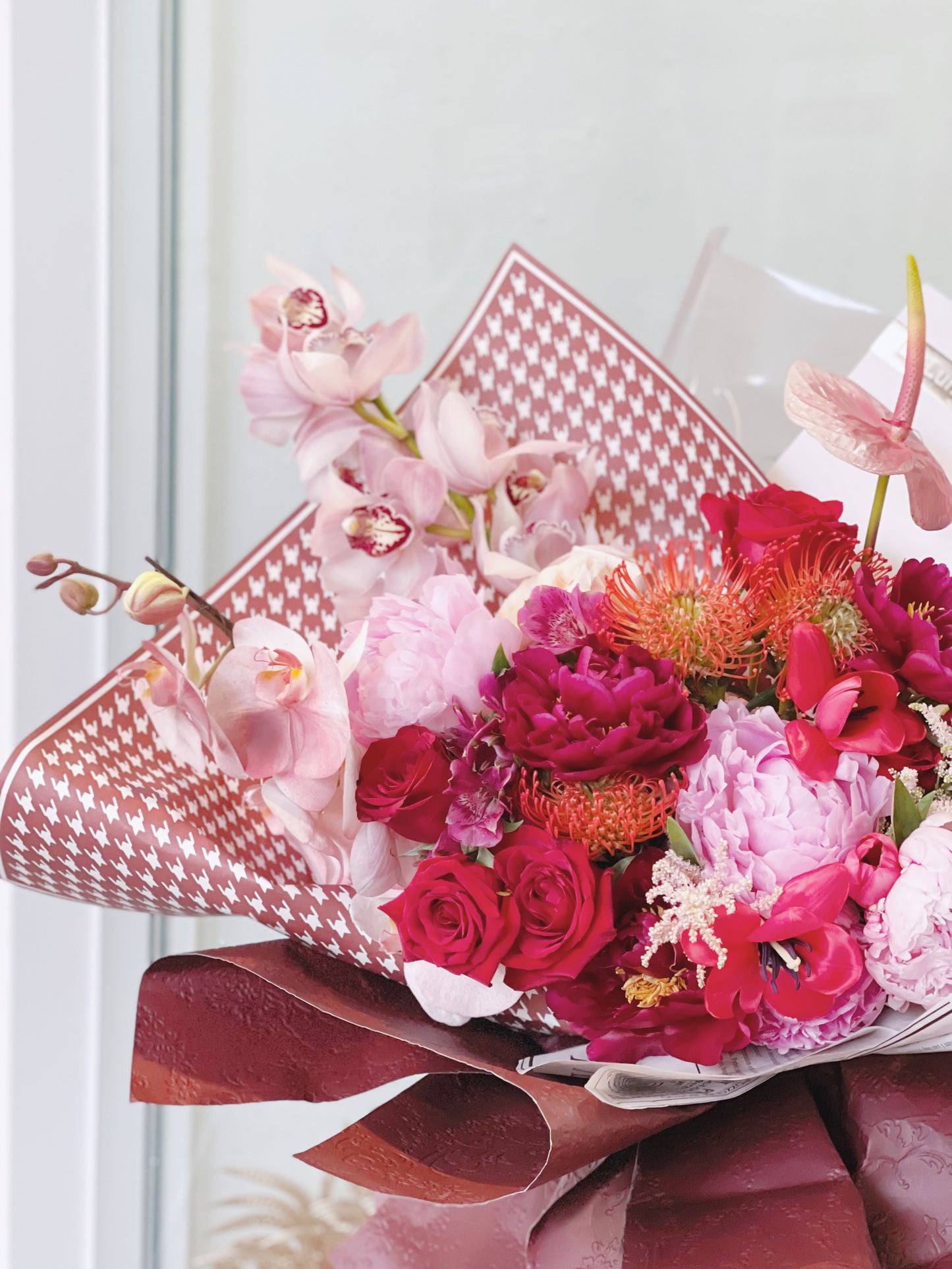 「All For Love」【XXL 】Omakase Florist Choice - Pink/Red Colour Tone
