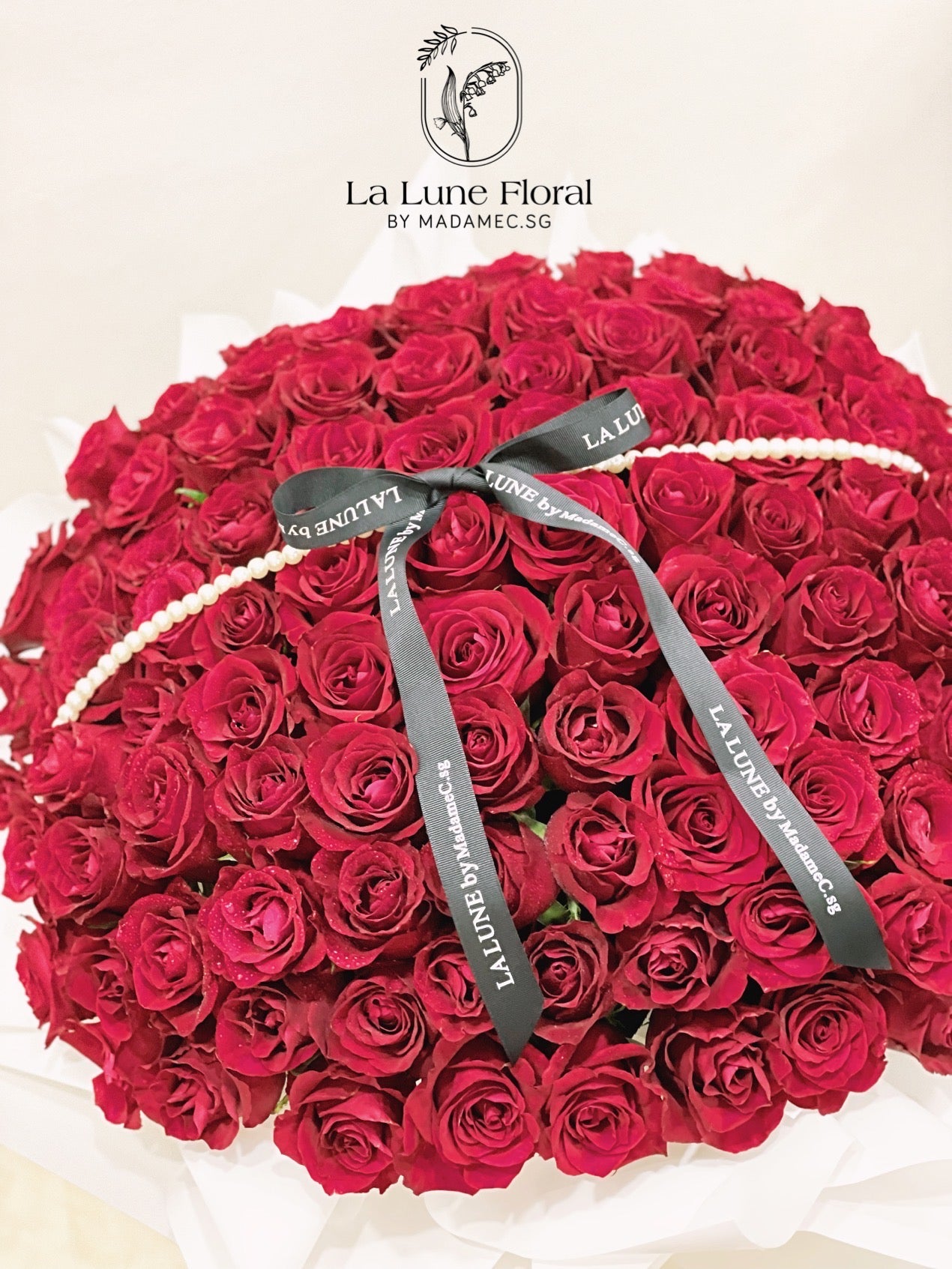 Classic Red Roses Bouquet (99 stk)