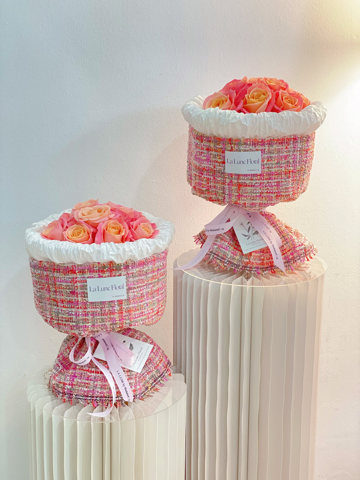 Piggy Roses Fluffy Wrapping Bouquet (11 stk roses)