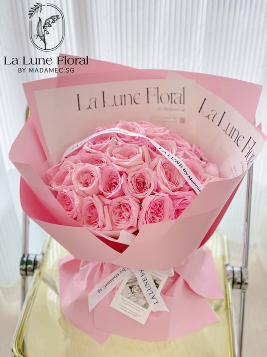 Pink O'hara bouquet (33 stk)