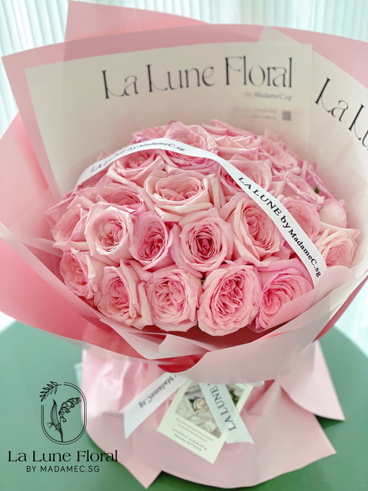 Pink O'hara bouquet (33 stk)