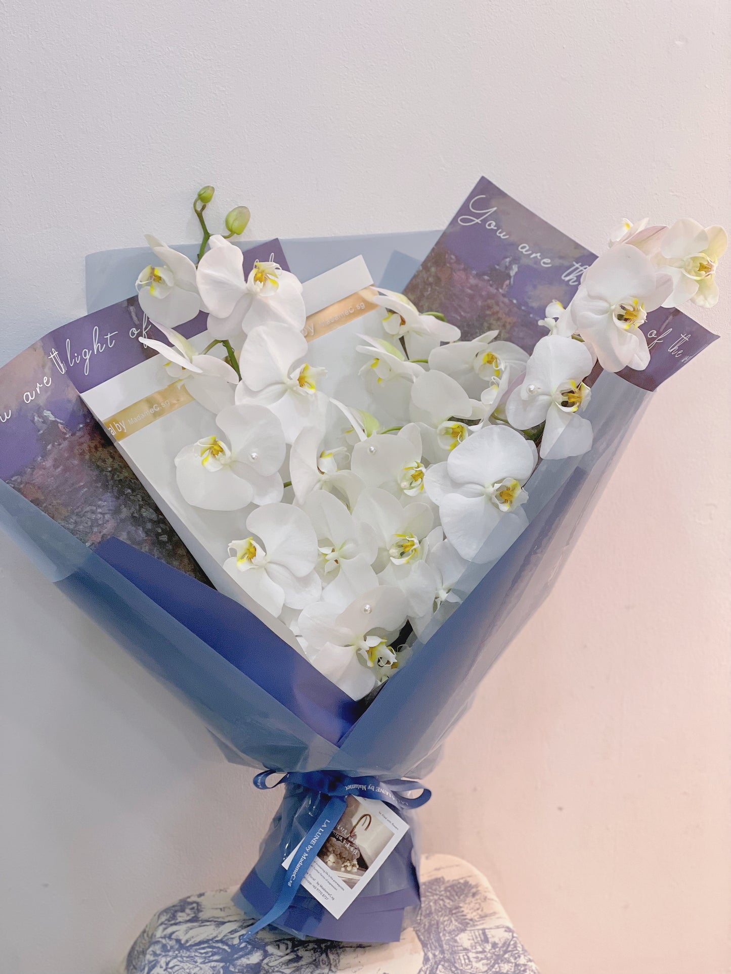 Elegance Phalaenosis white Bouquet(3 stk)
