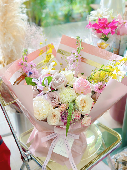 「All For Love」【Size L】 - Omakase(Florist Choice)Pink & Purple Theme