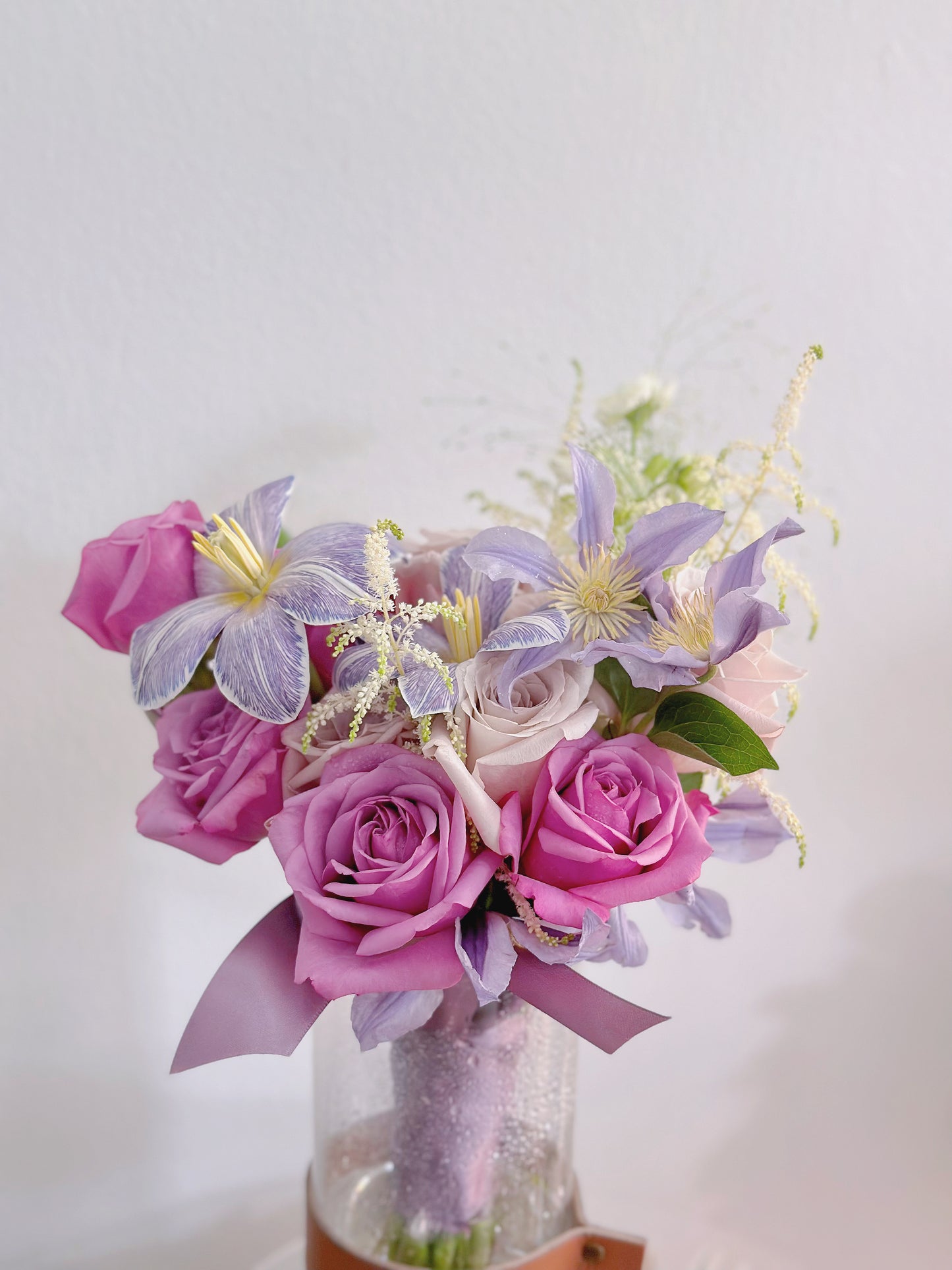 Romance - Purple Roses Bridal Bouquet
