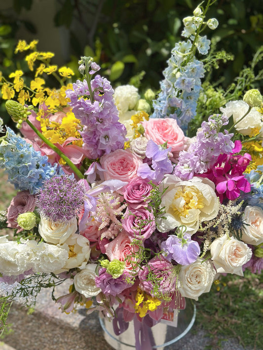 【Midnight In Paris】XXL Flower Box - Omakase Floist choice Pink&Purple blue color theme