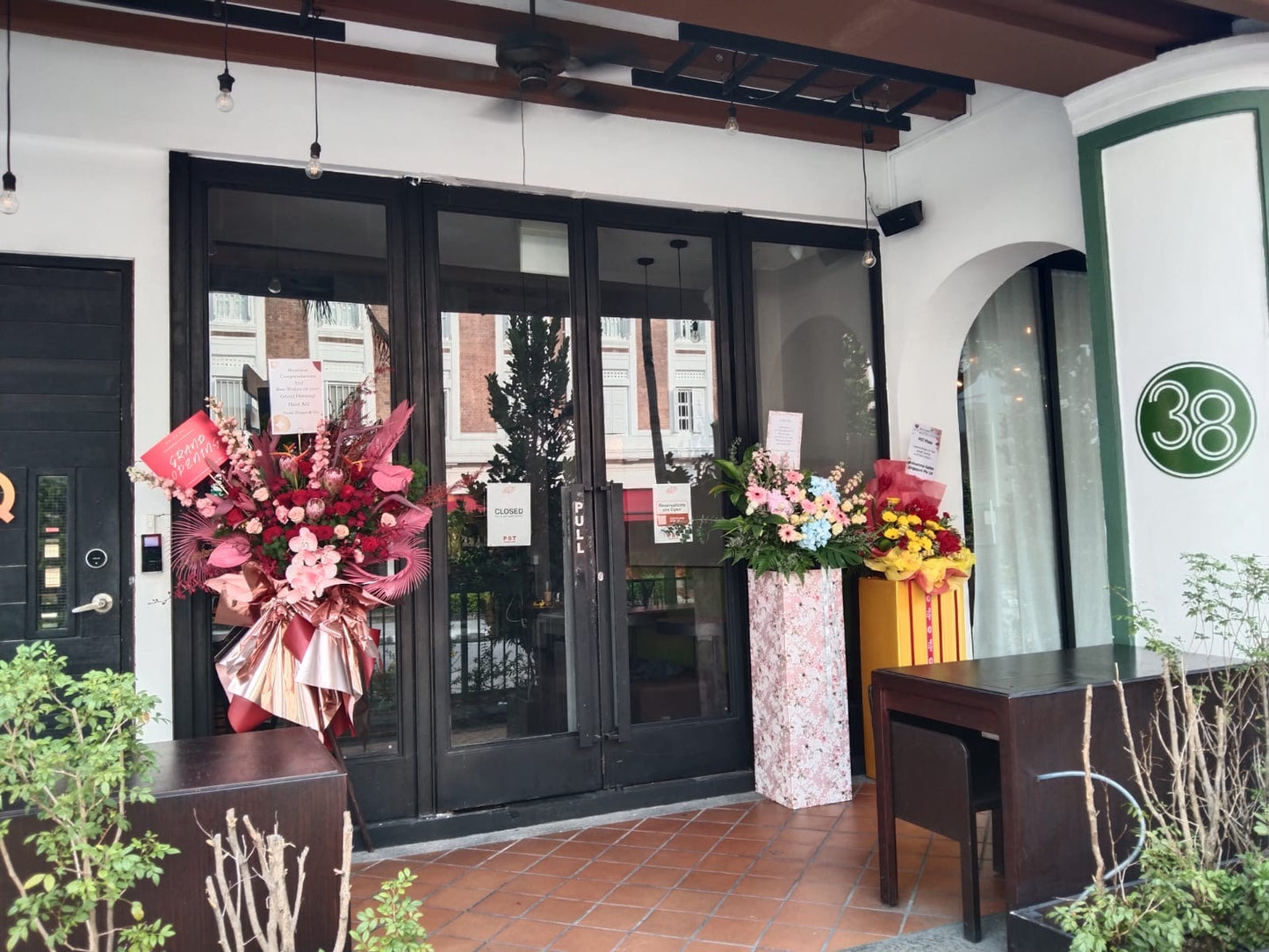 Grand Opening Flower Stand (Premium） - Red Color theme
