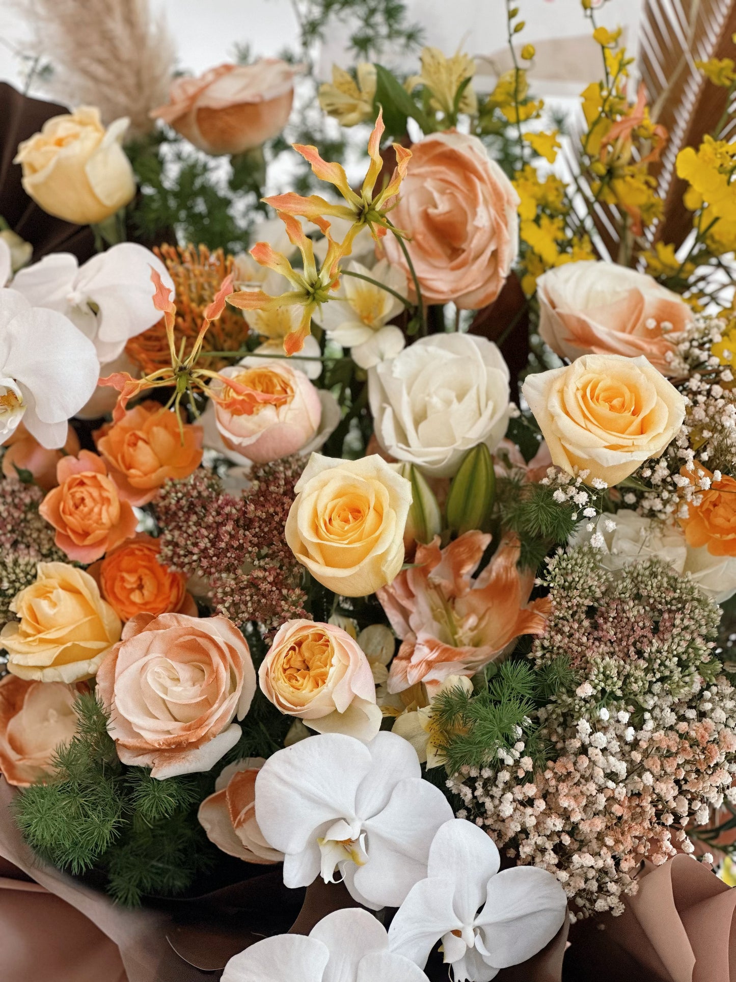 Grand Opening Flower Stand (Premium） - Milk Tea Color theme