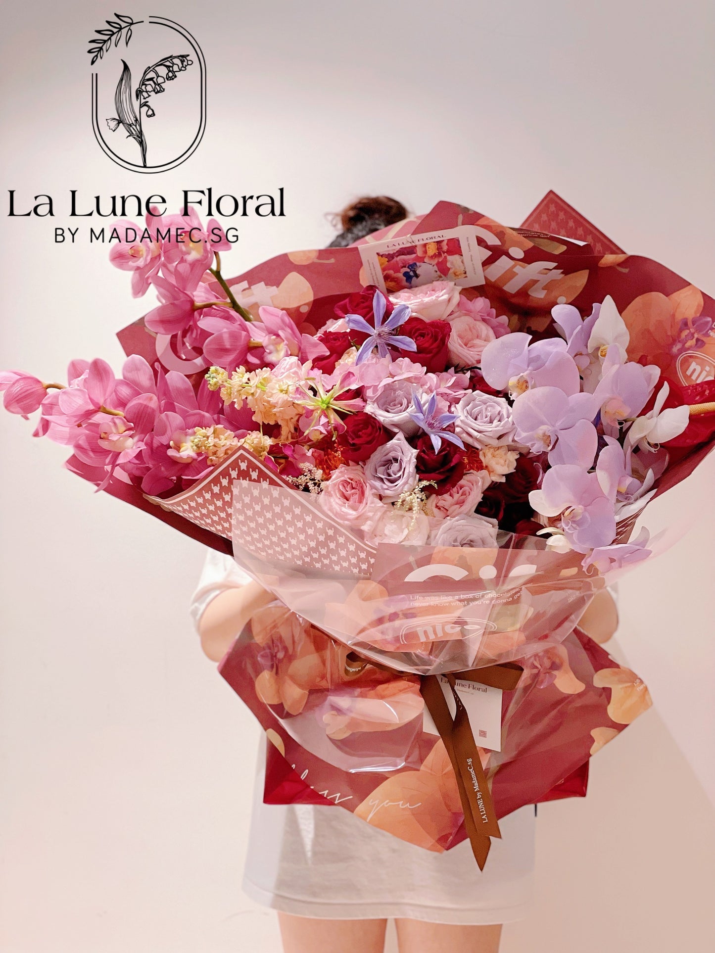 「All For Love」【XXL 】Omakase Florist Choice - Pink/Red Colour Tone