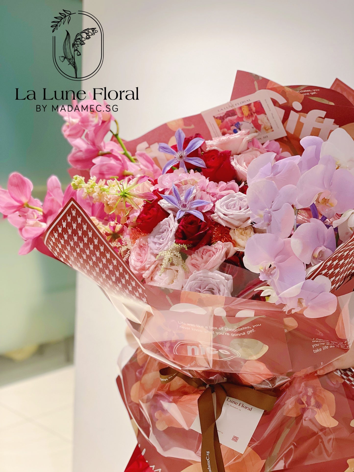 「All For Love」【XXL 】Omakase Florist Choice - Pink/Red Colour Tone
