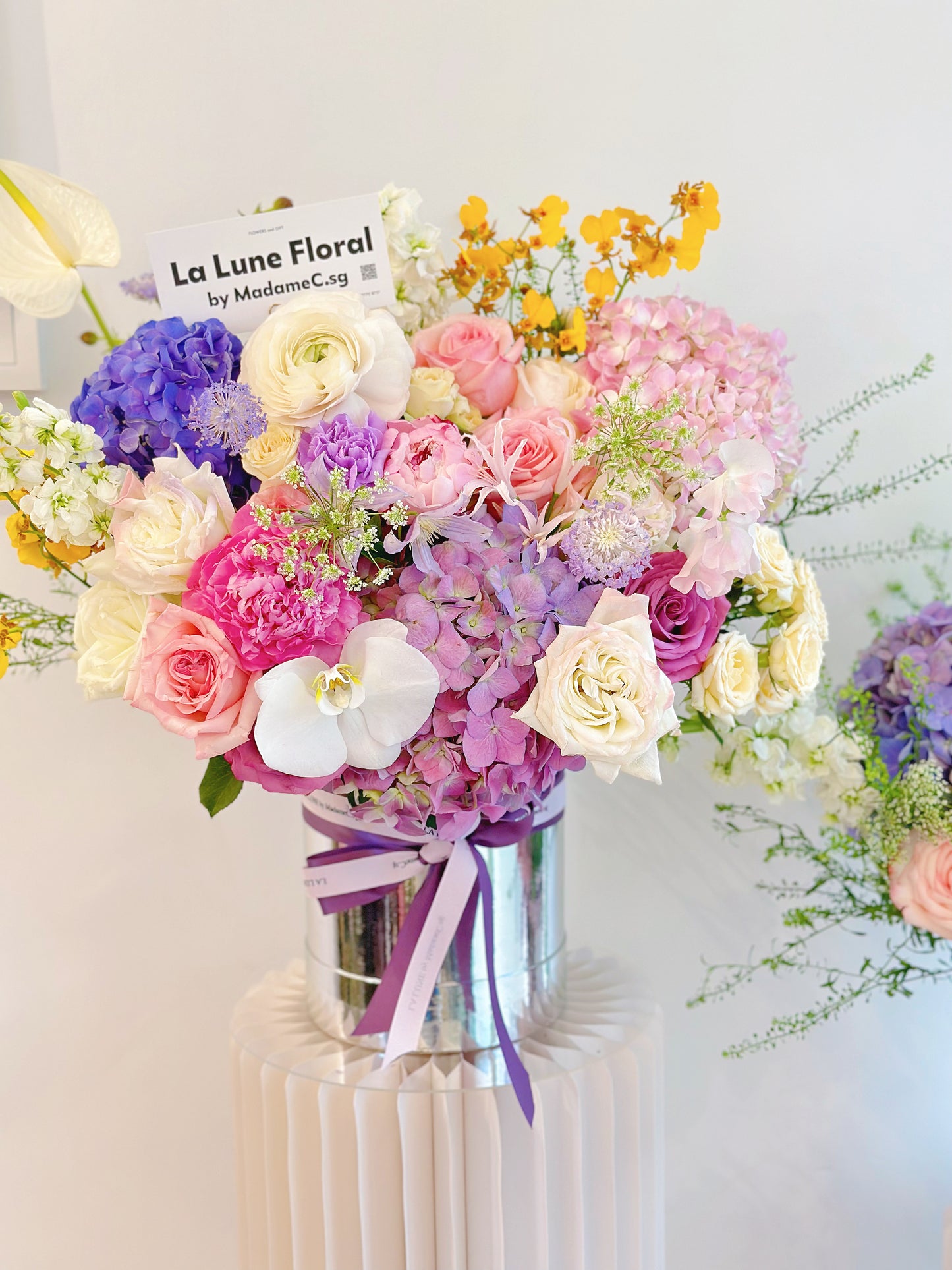 【Midnight In Paris】XXL Flower Box - Omakase Floist choice Pink&Purple color theme